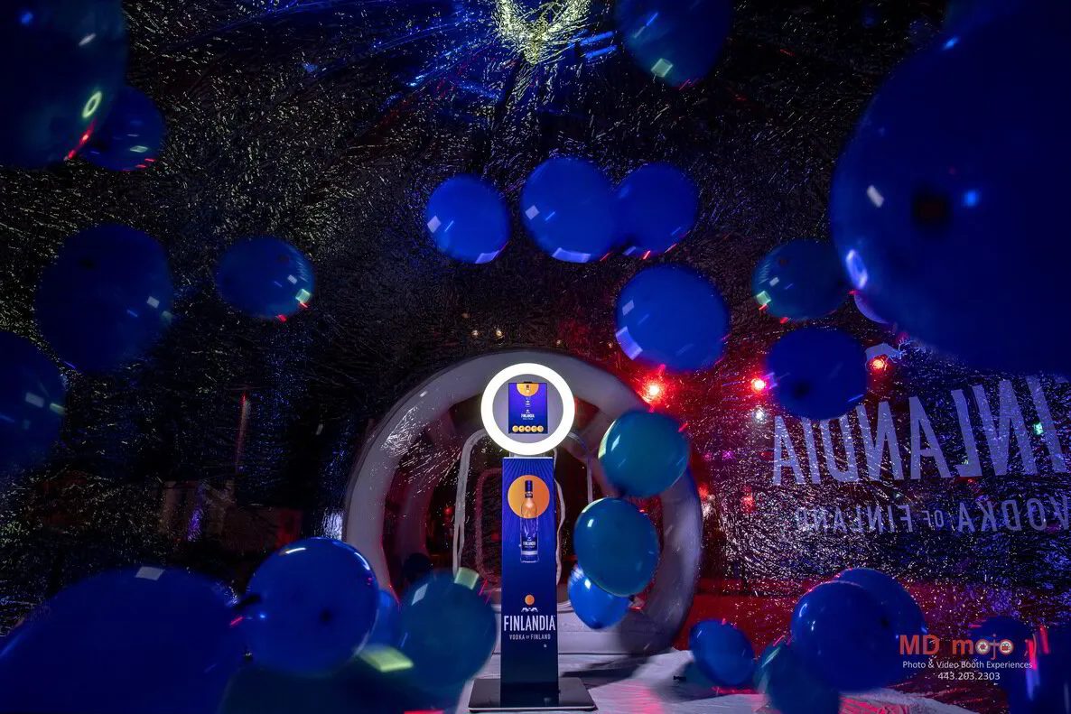 A completely branded photo booth experience
