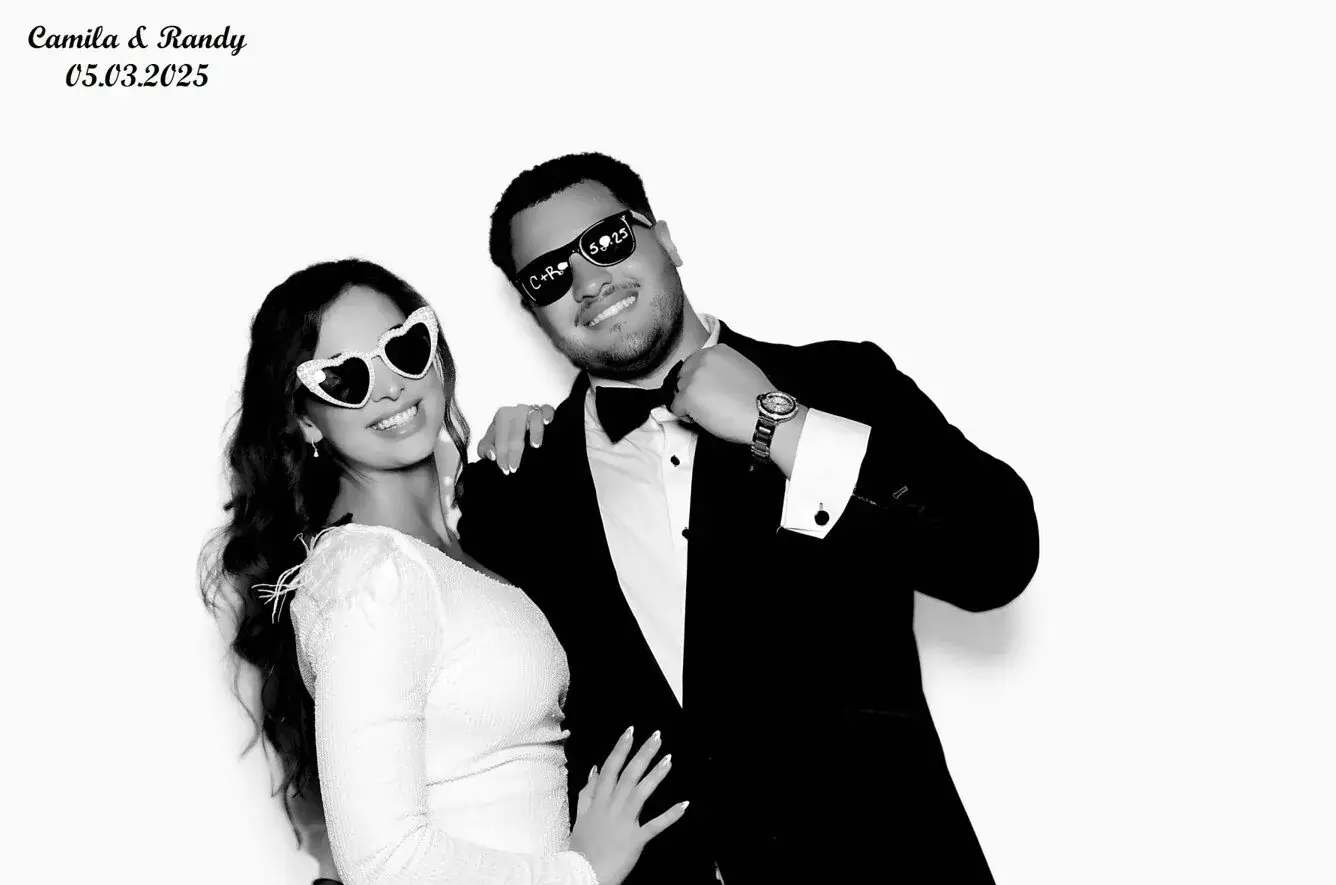 Black & White Glam Booth for Weddings